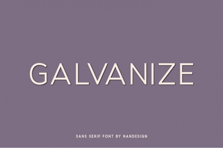 Galvanize Font Download