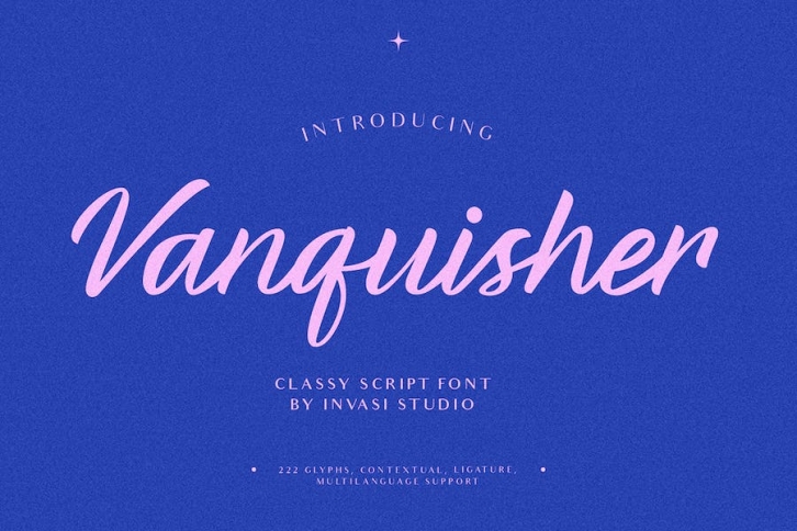 Vanquisher - Classic Script Font Font Download