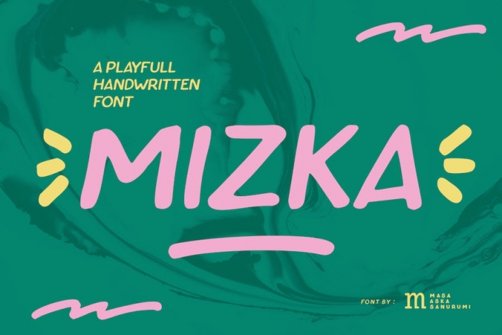 Mizka | A Playfull Handwritten Font Font Download