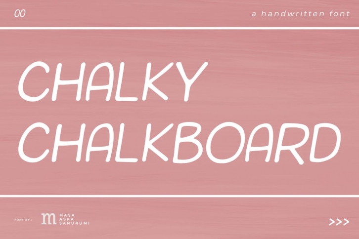 Chalky Chalkboard | A Display Font Font Download