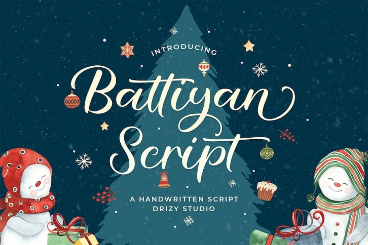 Battiyan Script - Script Font Font Download