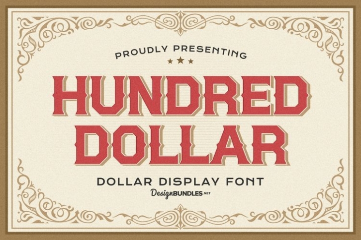 Hundred Dollar Font Download