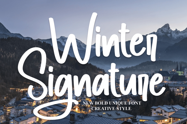 Winter Signature Font Download