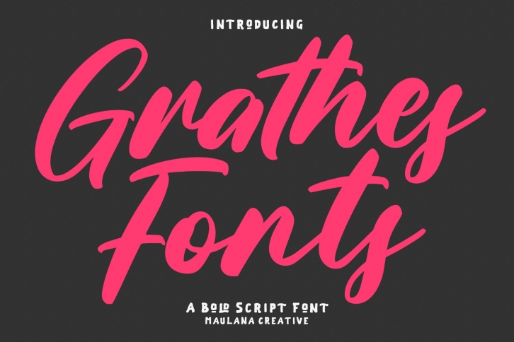 Grathes Bold Script Font Download