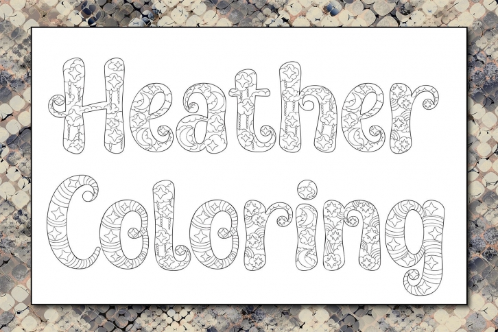 Heather Coloring Font Download