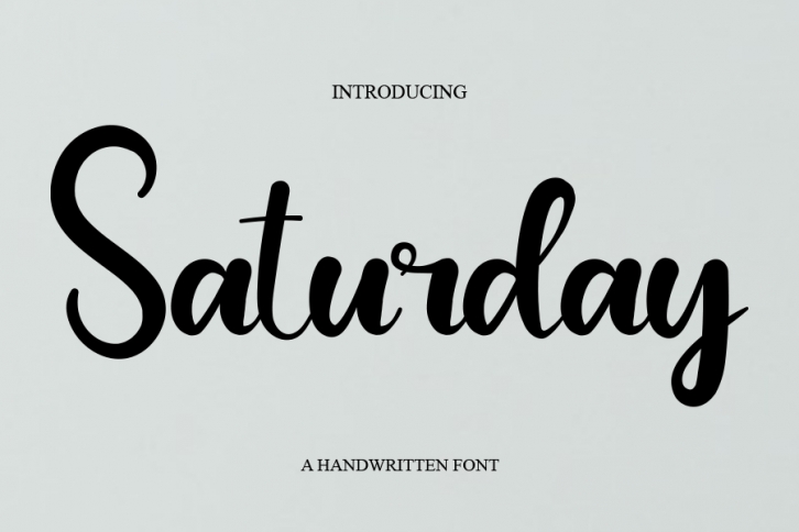 Saturday Font Download