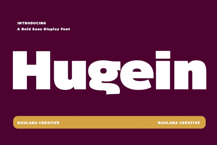Hugein Bold Sans Display Font Download
