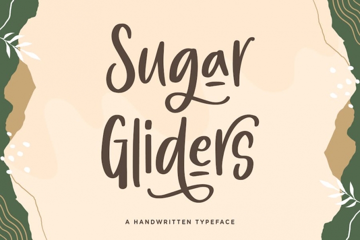 Sugar Gliders - A Handwritten Typeface Font Download