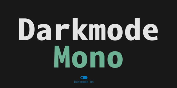 Darkmode Mono Font Download