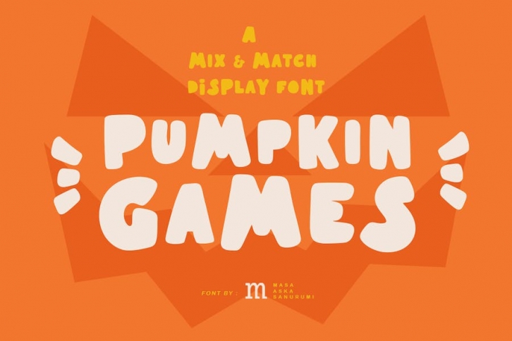 Pumpkin Games | A Mix & Match Display Font Font Download