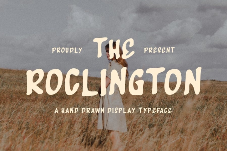 The Roclington - A Hand Drawn Display Typeface Font Download