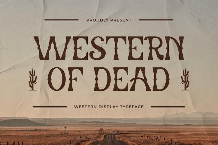Western of Dead - Western Display Typeface Font Download