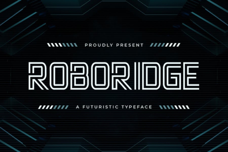 Roboridge - A Futuristic Typeface Font Download