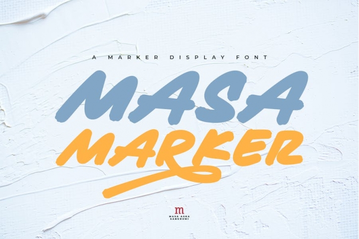Masa Marker | A Marker Display Font Font Download