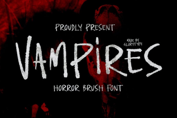 Vampires Horror Brush Font Font Download