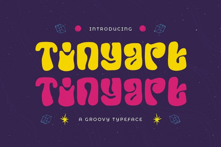 Tinyart - A Groovy Typeface Font Download