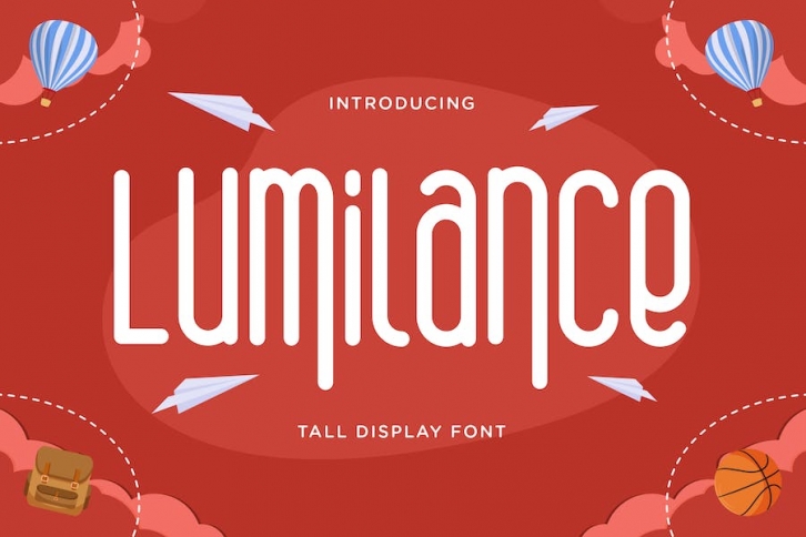 Lumilance - Tall Display Font Font Download