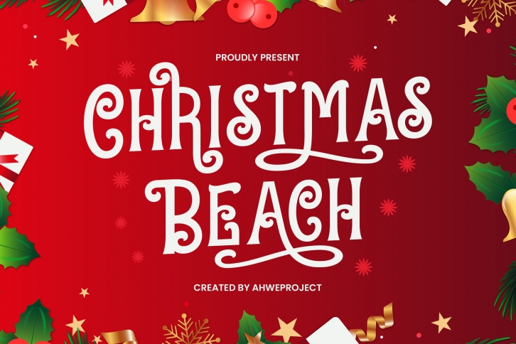 Christmas Beach Font Download