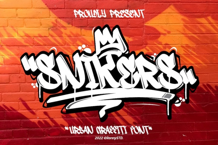 Snikers - Urban Graffiti Font Font Download