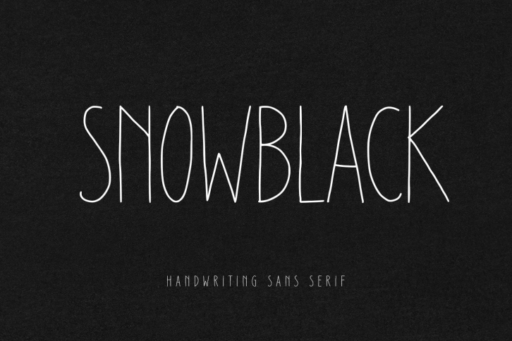 Snowblack Font Download