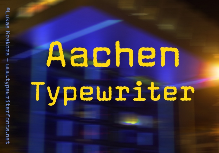 Aachen Typewriter Font Download