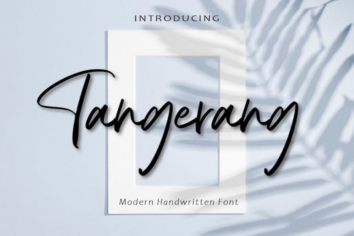 Tangerang - Handwritten Font AM Font Download