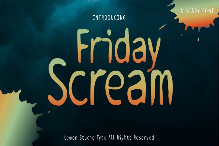 Friday Scream Font Download