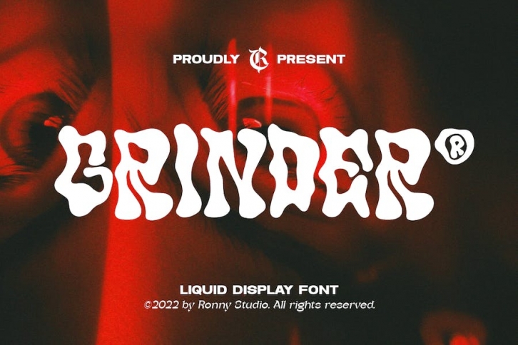 Grinder - Liquid Display Font Font Download