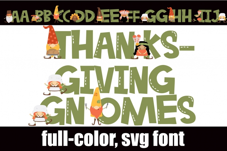 Thanksgiving Gnomes Font Download