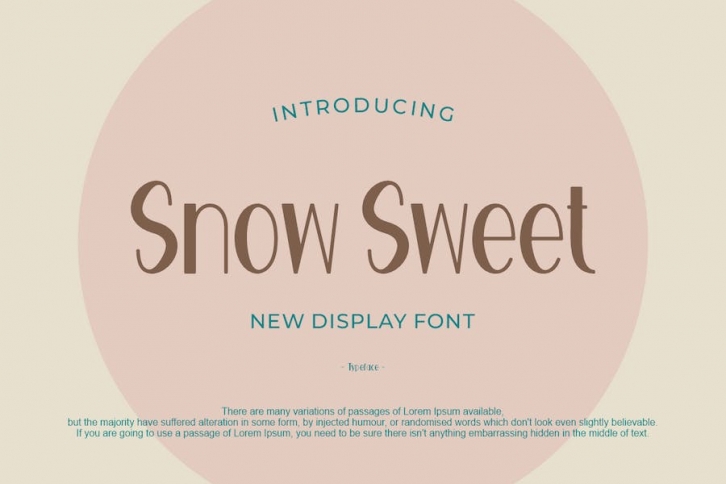 Snow Sweet Font Font Download