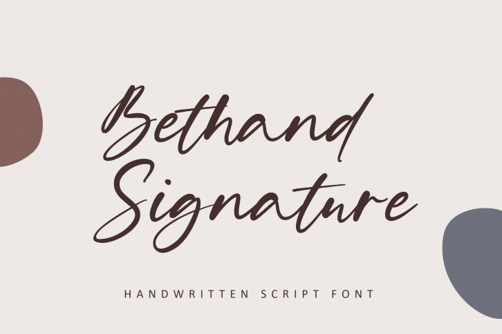 Bethand Signature Font Download