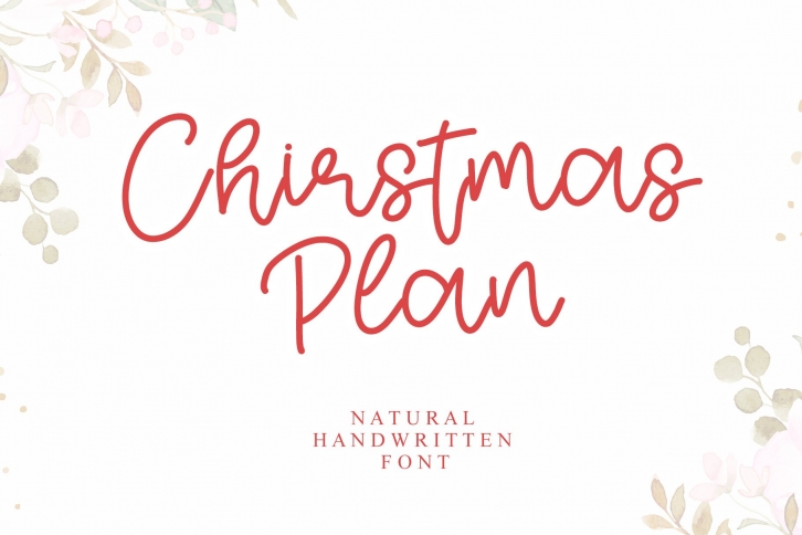 Christmas Plan Font Download