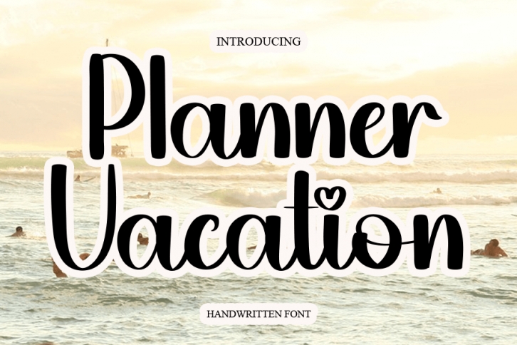 Planner Vacation Font Download