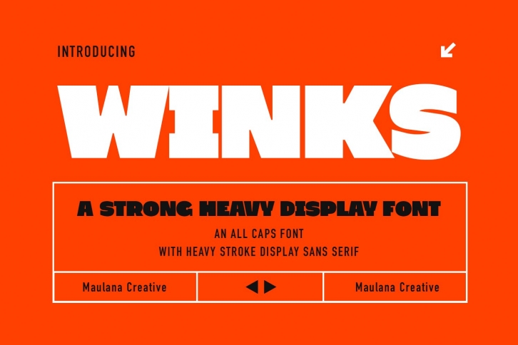 Winks Strong Heavy Display Font Download