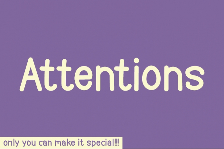 Attentions Font Download