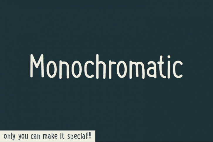 Monochromatic Font Download