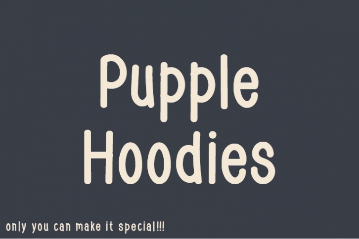 Pupple Hoodies Font Download