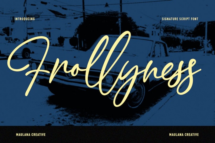 Frollyness Signature Script Font Font Download