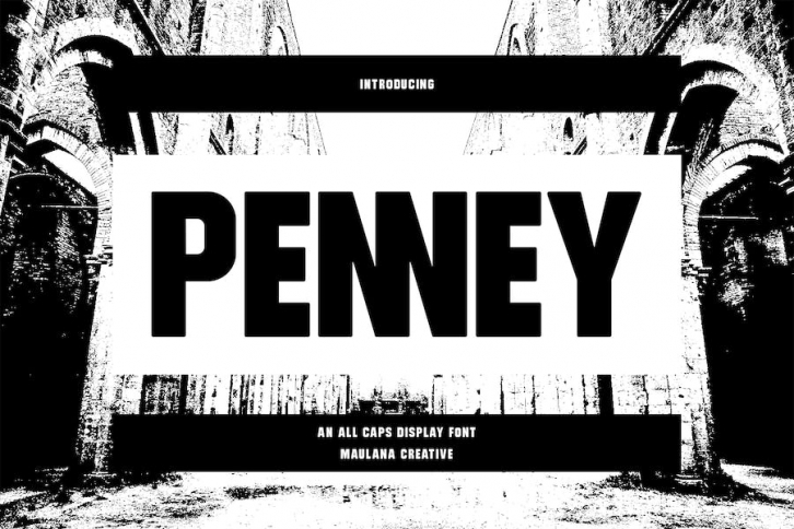Penney All Caps Sans Serif Display Font Font Download