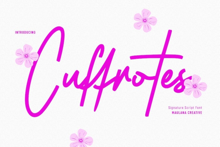 Cuffrotes Signature Script Font Font Download