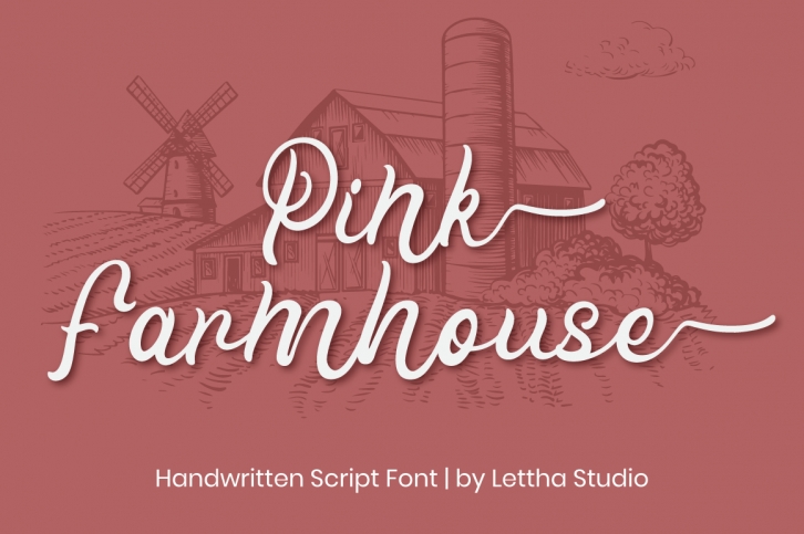Pink Farmhouse Font Download