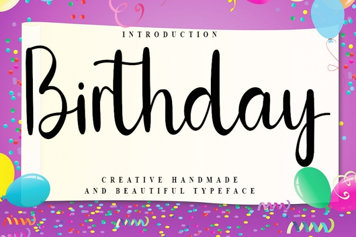 Birthday Font Download