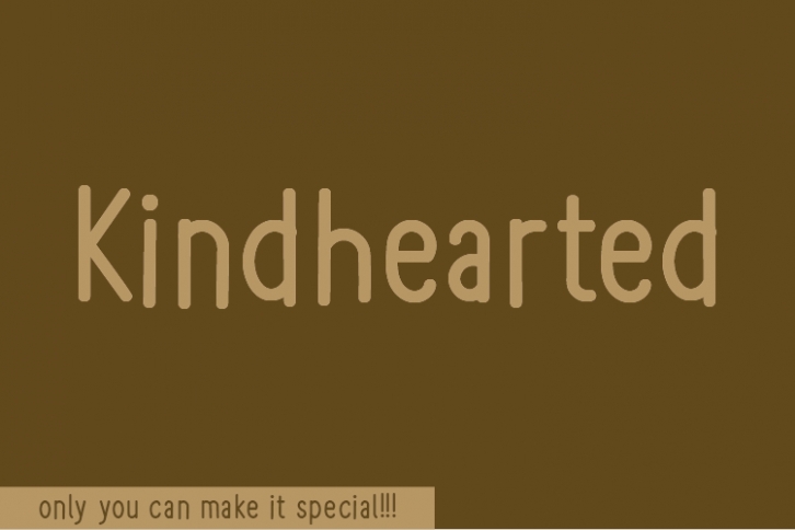Kindhearted Font Download