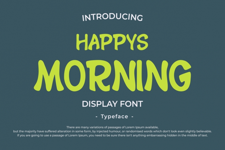 Happys Morning Font Download