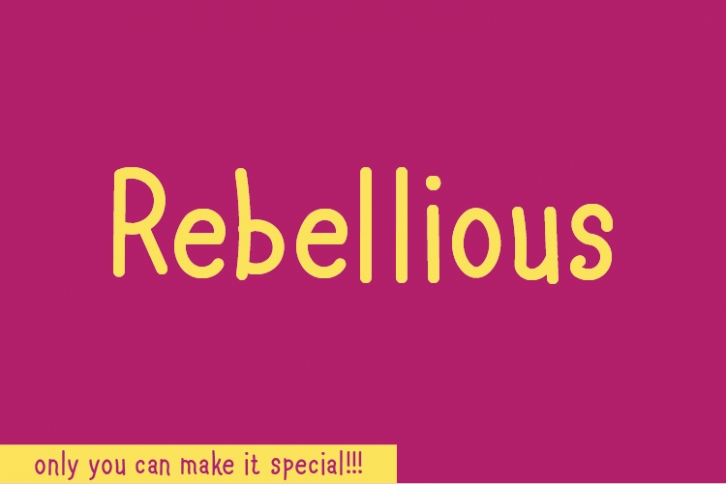Rebellious Font Download