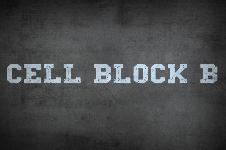 Cell Block B Font Download