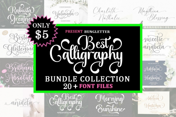 Best Calligraphy Bundle Collection Font Download