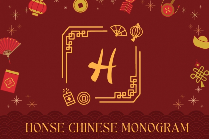 Honse Chinese Monogram Font Download