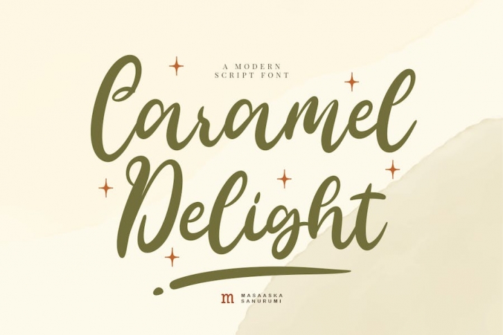 Caramel Delight | A Modern Script Font Font Download