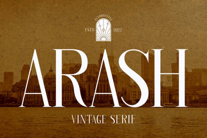 Arash - Vintage Serif Font Font Download